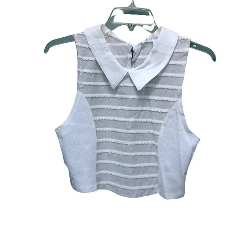 NWT BCBGENERATION COLLARED CROP TANK